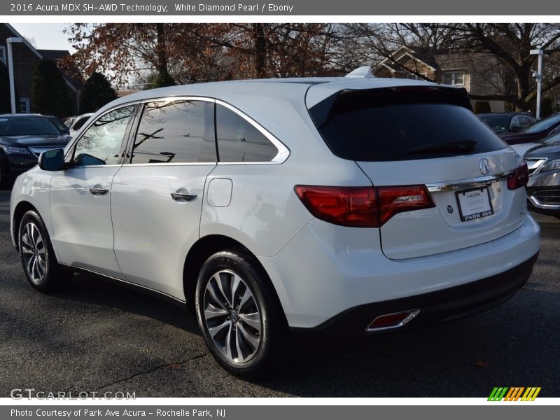 White Diamond Pearl / Ebony 2016 Acura MDX SH-AWD Technology