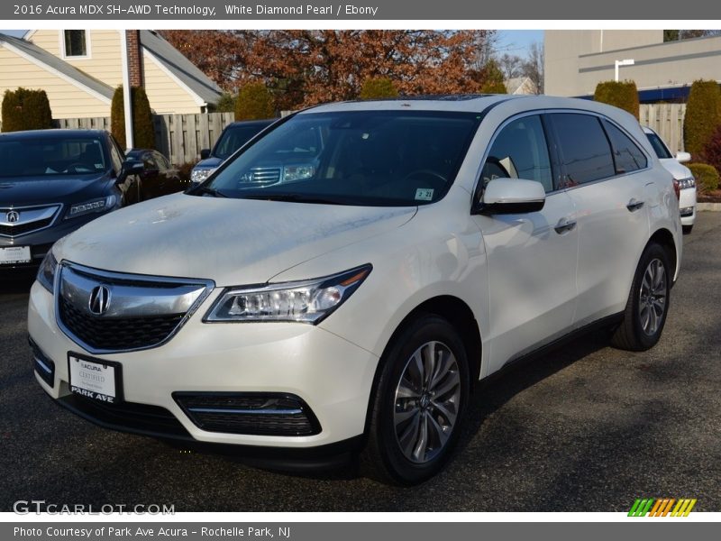 White Diamond Pearl / Ebony 2016 Acura MDX SH-AWD Technology