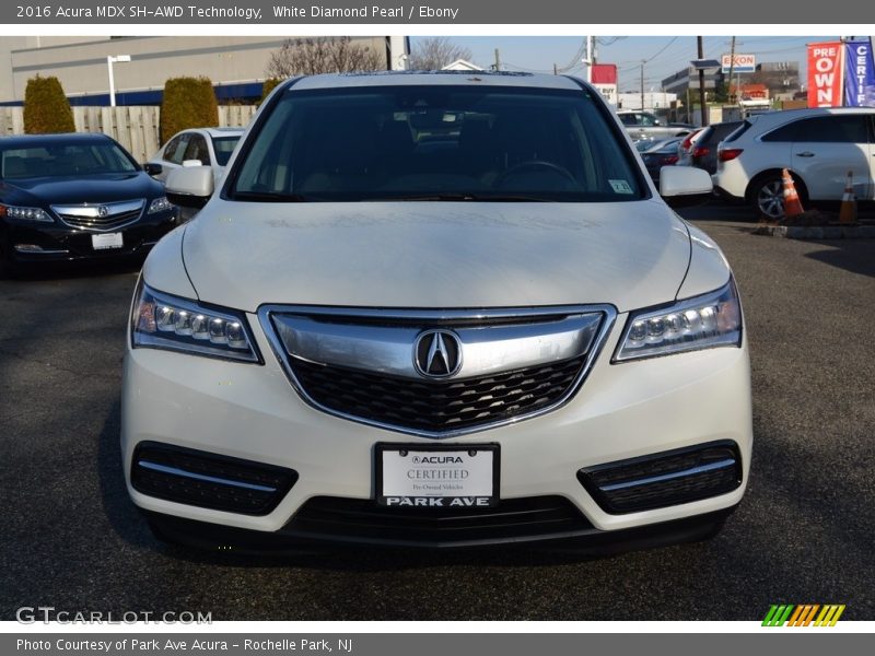 White Diamond Pearl / Ebony 2016 Acura MDX SH-AWD Technology