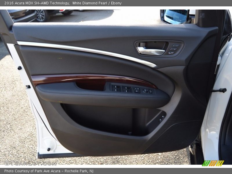 White Diamond Pearl / Ebony 2016 Acura MDX SH-AWD Technology