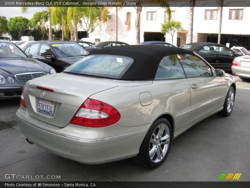 designo Silver Metallic / Stone 2006 Mercedes-Benz CLK 350 Cabriolet