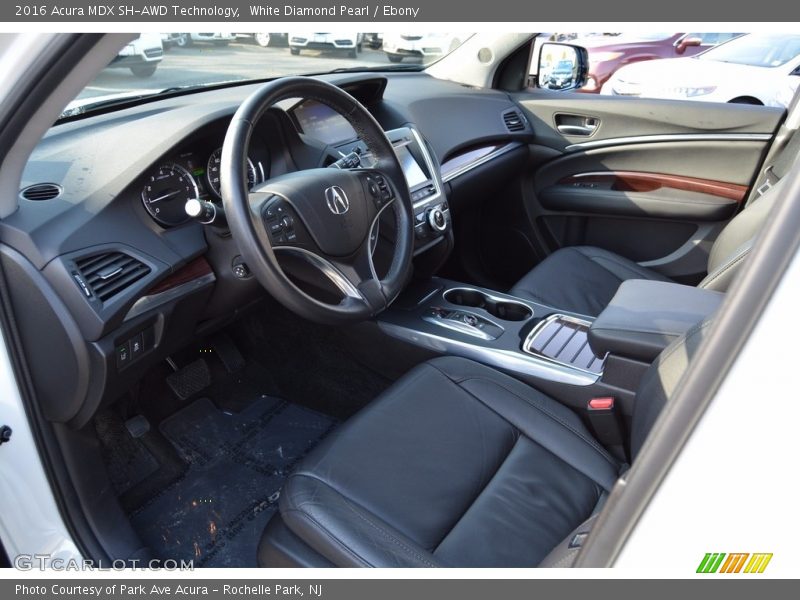 White Diamond Pearl / Ebony 2016 Acura MDX SH-AWD Technology