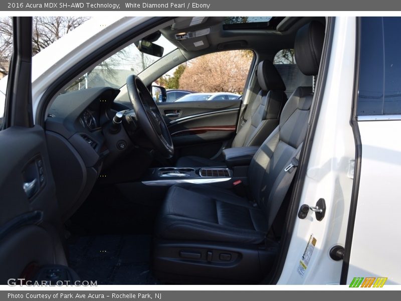 White Diamond Pearl / Ebony 2016 Acura MDX SH-AWD Technology