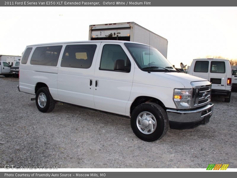 Oxford White / Medium Flint 2011 Ford E Series Van E350 XLT Extended Passenger