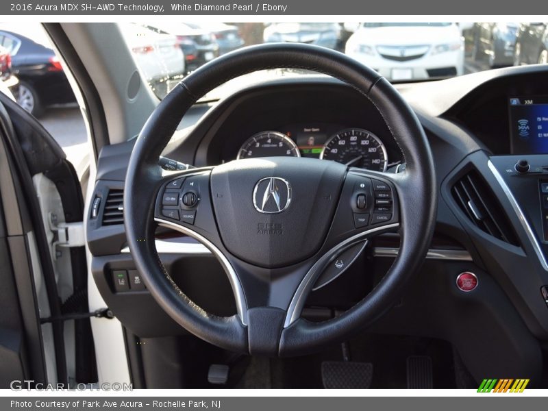 White Diamond Pearl / Ebony 2016 Acura MDX SH-AWD Technology
