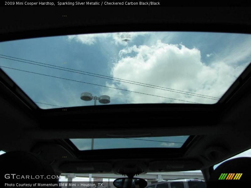 Sparkling Silver Metallic / Checkered Carbon Black/Black 2009 Mini Cooper Hardtop