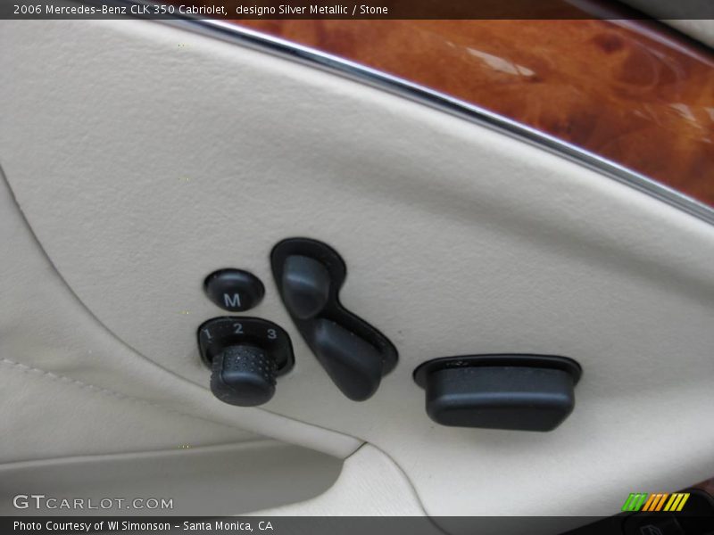 designo Silver Metallic / Stone 2006 Mercedes-Benz CLK 350 Cabriolet