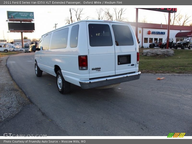 Oxford White / Medium Flint 2011 Ford E Series Van E350 XLT Extended Passenger
