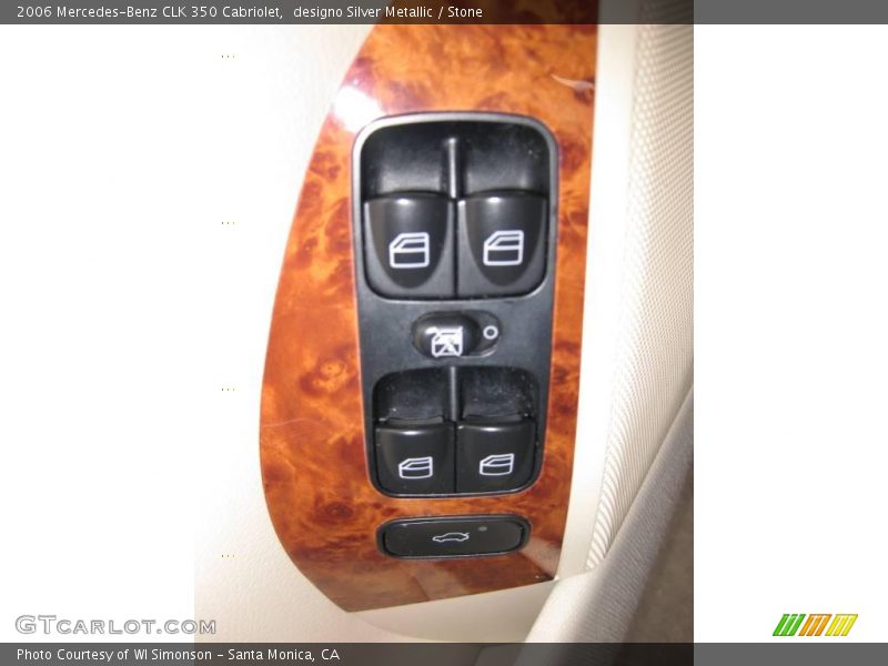 designo Silver Metallic / Stone 2006 Mercedes-Benz CLK 350 Cabriolet