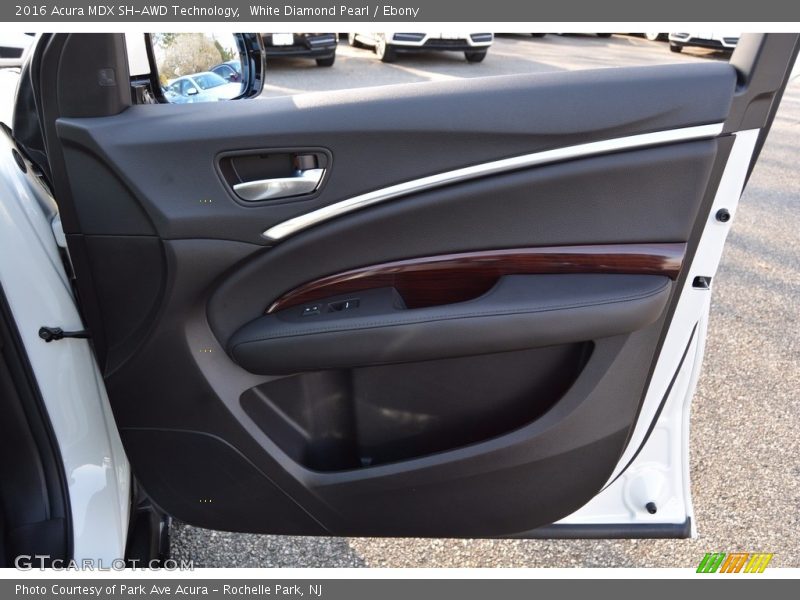 White Diamond Pearl / Ebony 2016 Acura MDX SH-AWD Technology