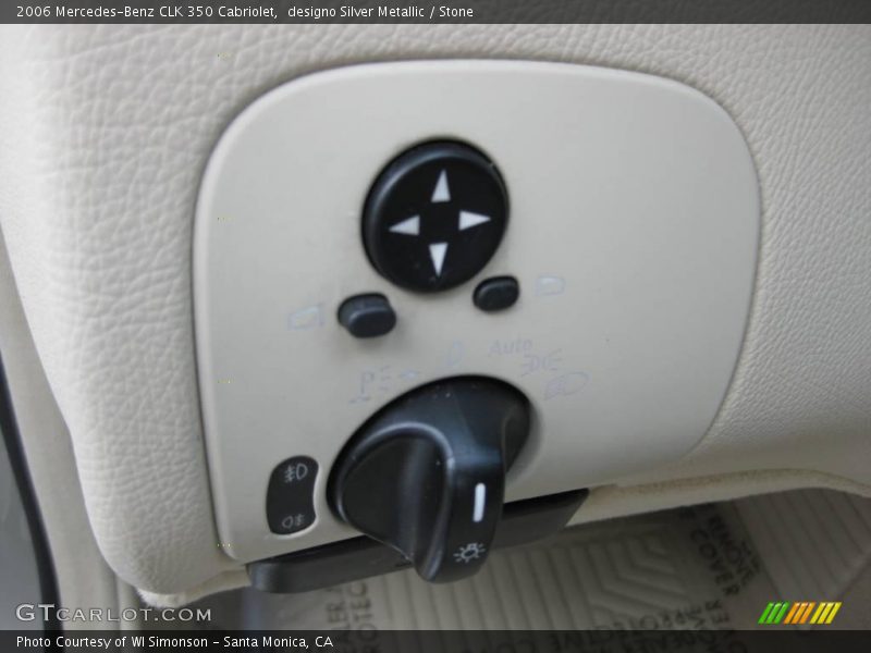 designo Silver Metallic / Stone 2006 Mercedes-Benz CLK 350 Cabriolet