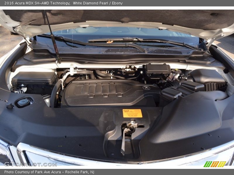 White Diamond Pearl / Ebony 2016 Acura MDX SH-AWD Technology