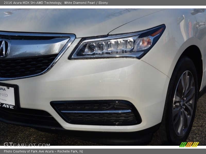 White Diamond Pearl / Ebony 2016 Acura MDX SH-AWD Technology