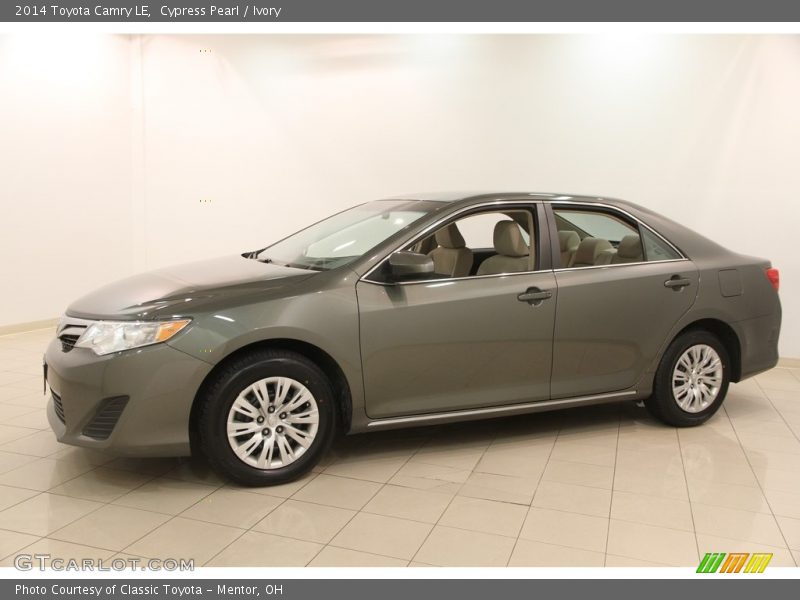 Cypress Pearl / Ivory 2014 Toyota Camry LE