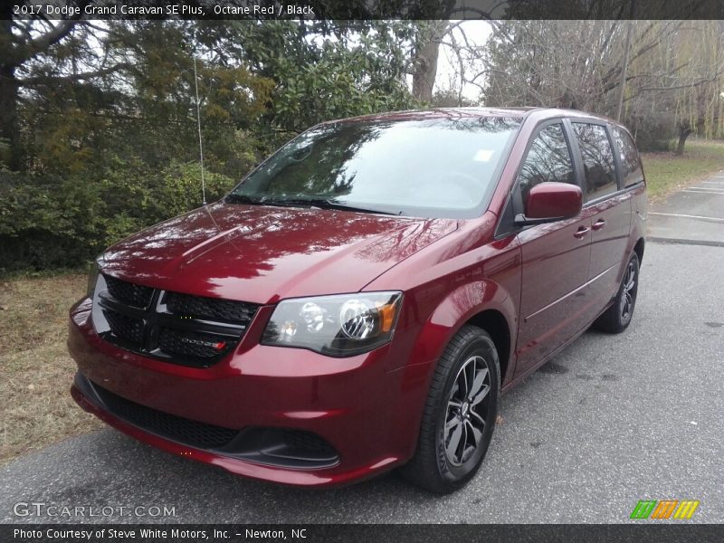 Octane Red / Black 2017 Dodge Grand Caravan SE Plus