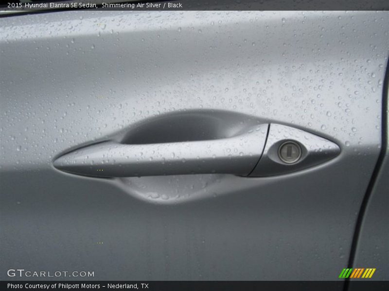 Shimmering Air Silver / Black 2015 Hyundai Elantra SE Sedan