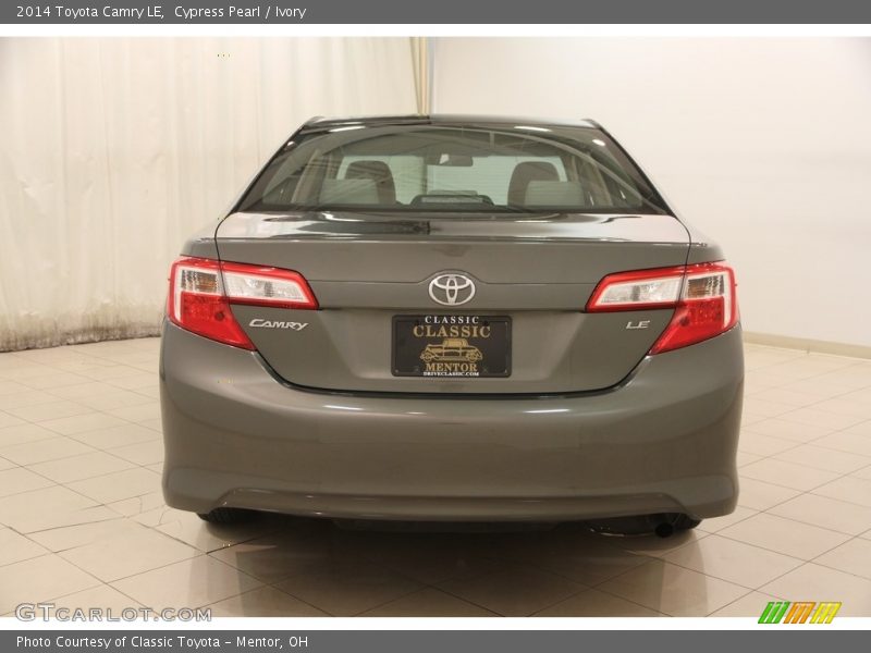 Cypress Pearl / Ivory 2014 Toyota Camry LE