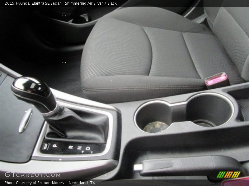 Shimmering Air Silver / Black 2015 Hyundai Elantra SE Sedan
