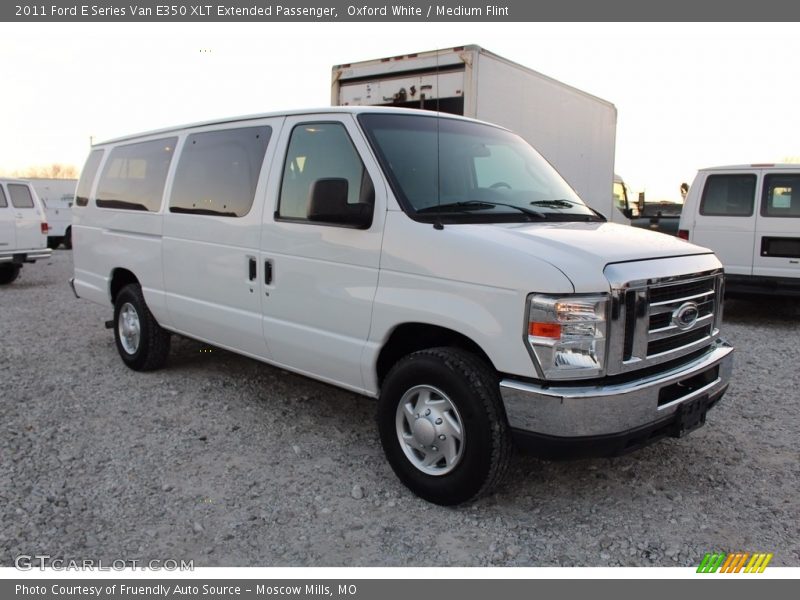 Oxford White / Medium Flint 2011 Ford E Series Van E350 XLT Extended Passenger