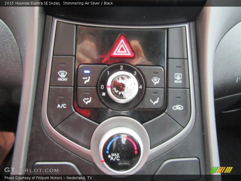 Shimmering Air Silver / Black 2015 Hyundai Elantra SE Sedan