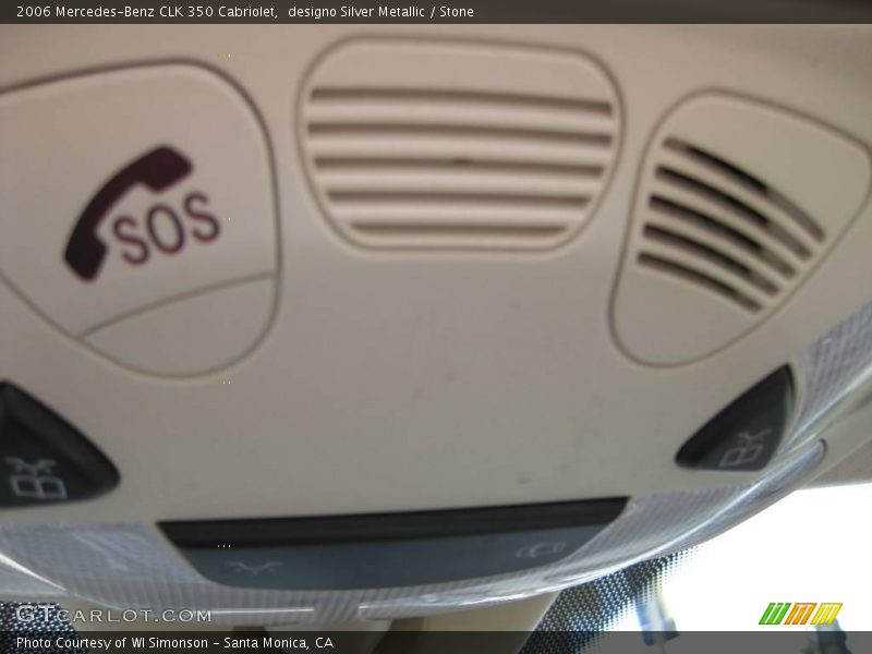 designo Silver Metallic / Stone 2006 Mercedes-Benz CLK 350 Cabriolet