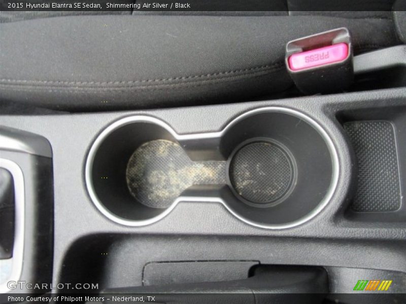 Shimmering Air Silver / Black 2015 Hyundai Elantra SE Sedan