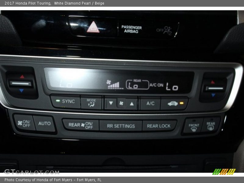 White Diamond Pearl / Beige 2017 Honda Pilot Touring