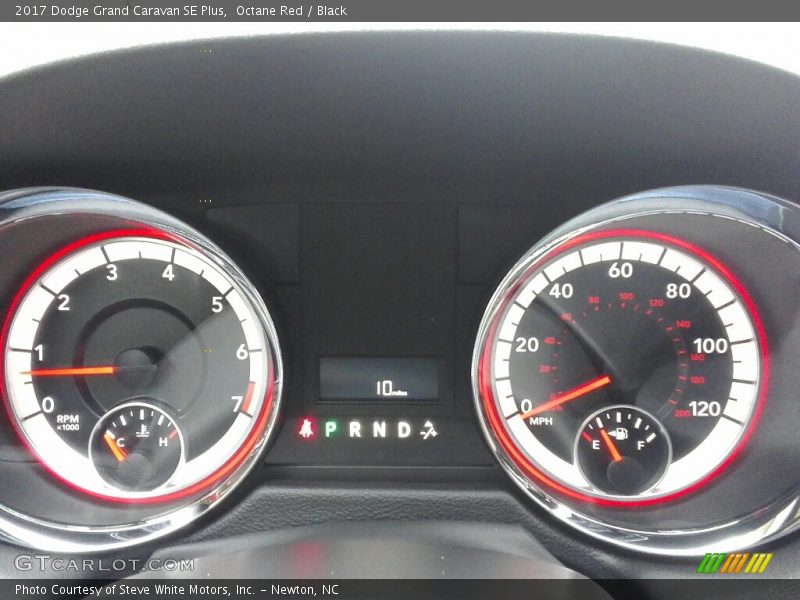 Octane Red / Black 2017 Dodge Grand Caravan SE Plus