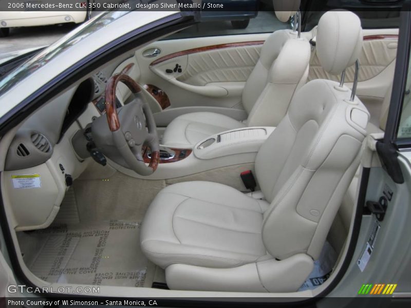 designo Silver Metallic / Stone 2006 Mercedes-Benz CLK 350 Cabriolet