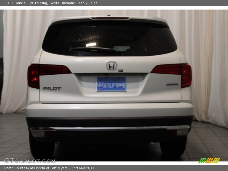 White Diamond Pearl / Beige 2017 Honda Pilot Touring