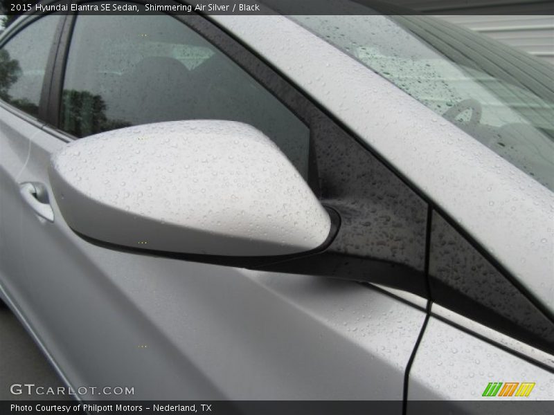 Shimmering Air Silver / Black 2015 Hyundai Elantra SE Sedan