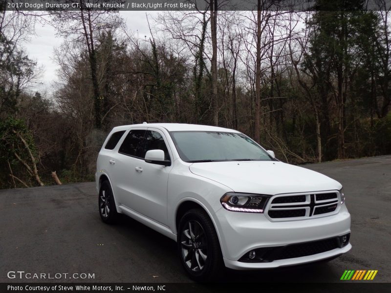 White Knuckle / Black/Light Frost Beige 2017 Dodge Durango GT