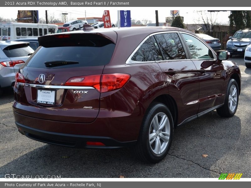 Basque Red Pearl II / Parchment 2013 Acura RDX Technology AWD