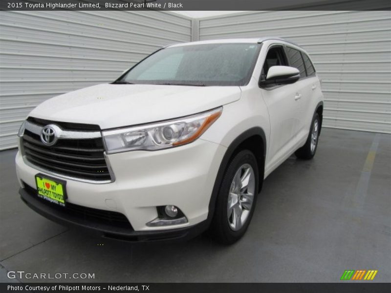 Blizzard Pearl White / Black 2015 Toyota Highlander Limited