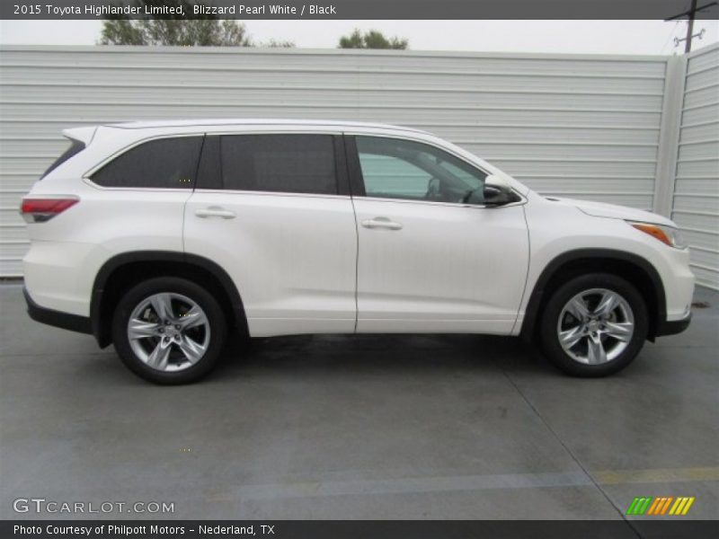 Blizzard Pearl White / Black 2015 Toyota Highlander Limited