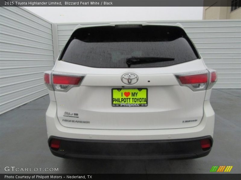 Blizzard Pearl White / Black 2015 Toyota Highlander Limited