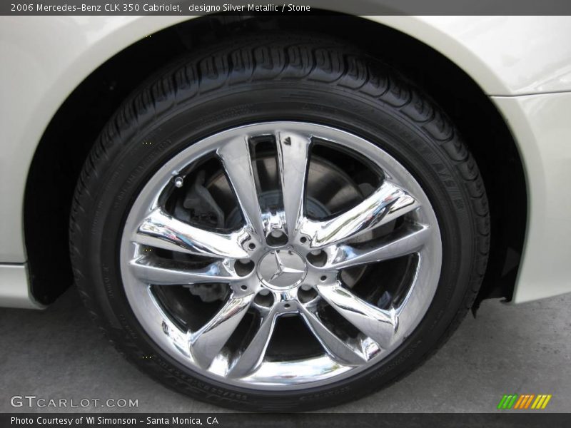 designo Silver Metallic / Stone 2006 Mercedes-Benz CLK 350 Cabriolet