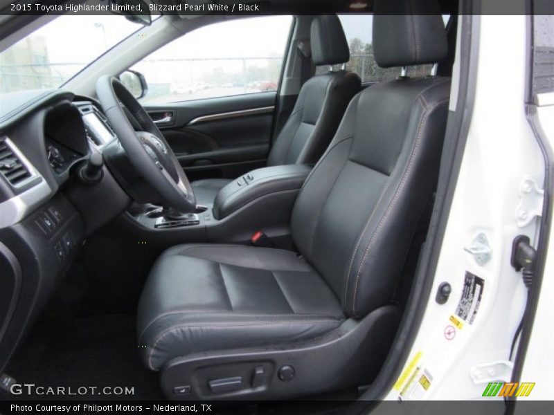 Blizzard Pearl White / Black 2015 Toyota Highlander Limited