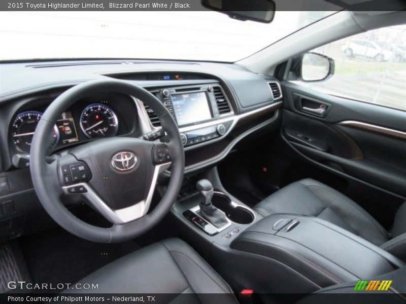 Blizzard Pearl White / Black 2015 Toyota Highlander Limited