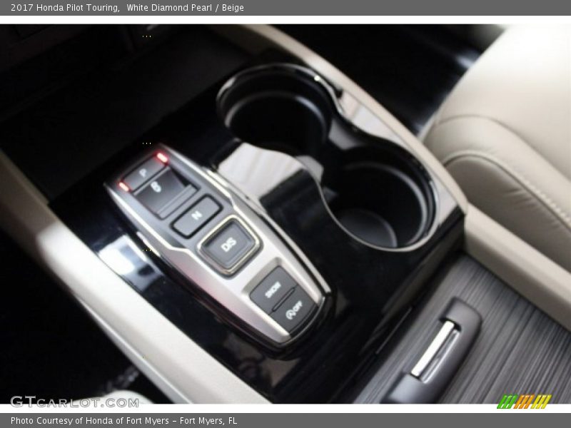 White Diamond Pearl / Beige 2017 Honda Pilot Touring