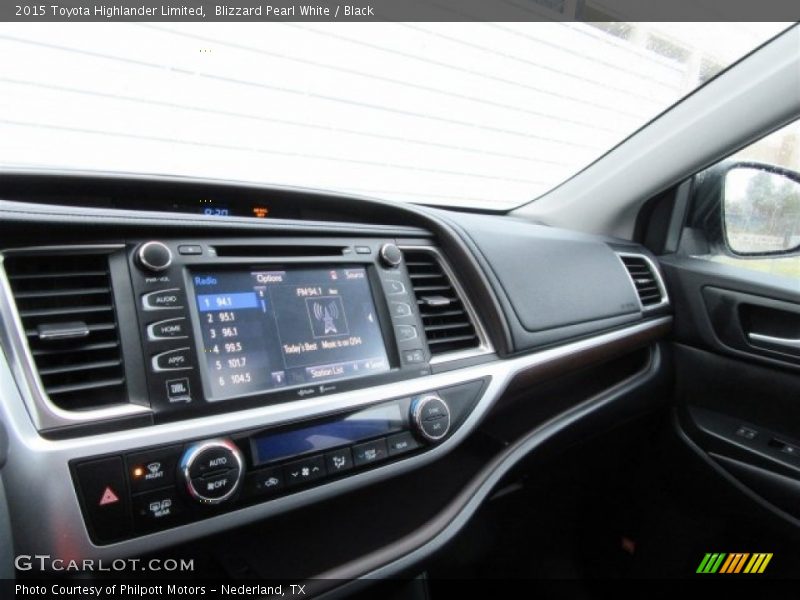 Blizzard Pearl White / Black 2015 Toyota Highlander Limited