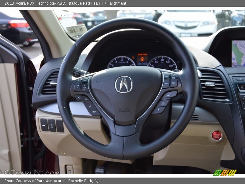 Basque Red Pearl II / Parchment 2013 Acura RDX Technology AWD
