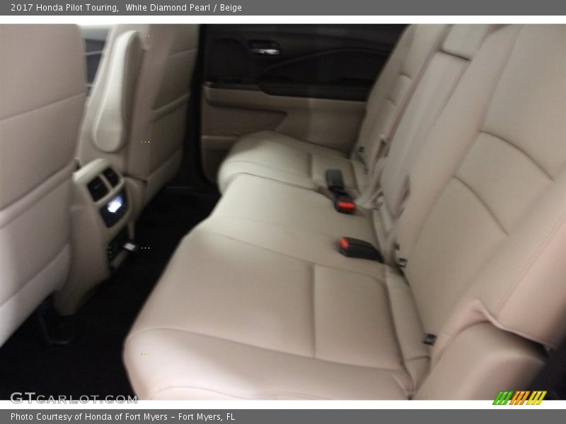 White Diamond Pearl / Beige 2017 Honda Pilot Touring