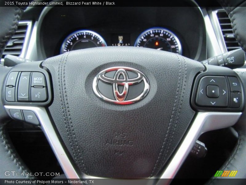 Blizzard Pearl White / Black 2015 Toyota Highlander Limited