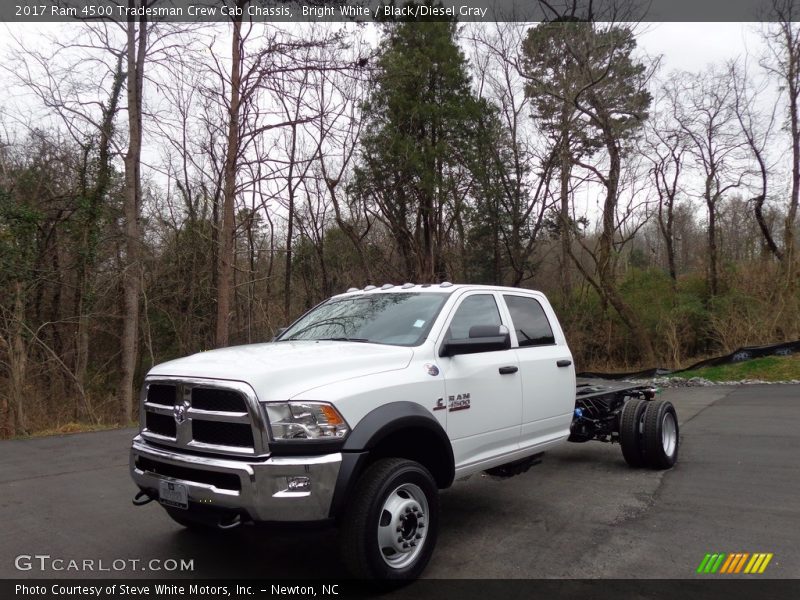 Bright White / Black/Diesel Gray 2017 Ram 4500 Tradesman Crew Cab Chassis