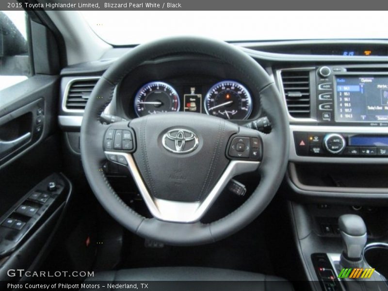 Blizzard Pearl White / Black 2015 Toyota Highlander Limited