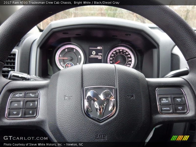 Bright White / Black/Diesel Gray 2017 Ram 4500 Tradesman Crew Cab Chassis