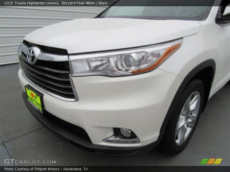 Blizzard Pearl White / Black 2015 Toyota Highlander Limited