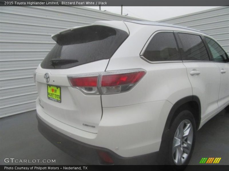 Blizzard Pearl White / Black 2015 Toyota Highlander Limited