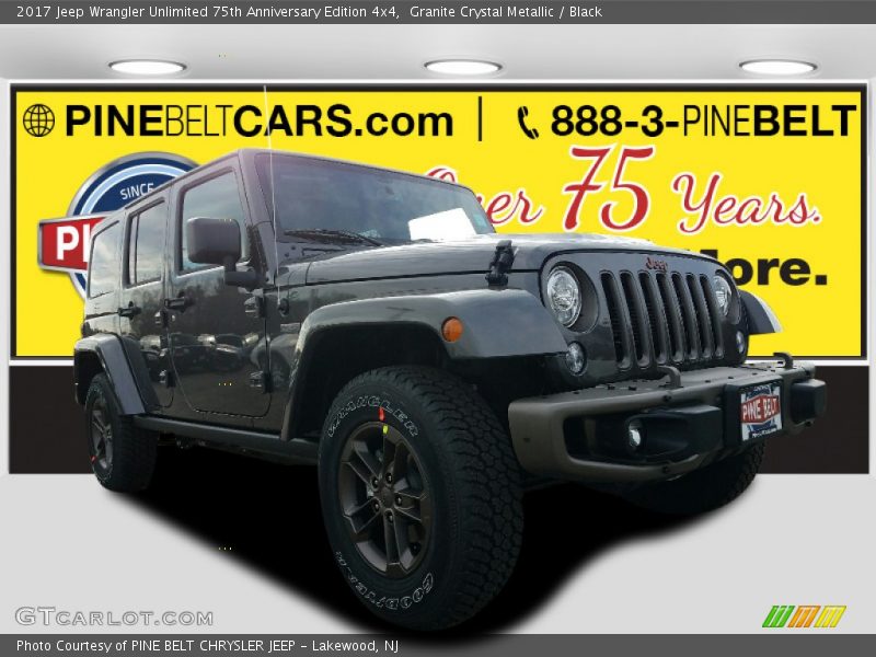 Granite Crystal Metallic / Black 2017 Jeep Wrangler Unlimited 75th Anniversary Edition 4x4